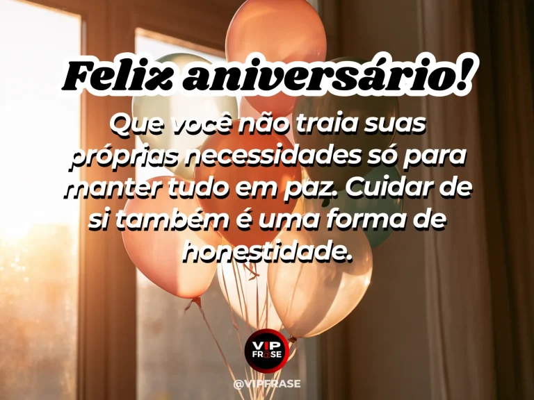 Frase de aniversário sobre autoestima, com poltrona acolhedora e luz natural.