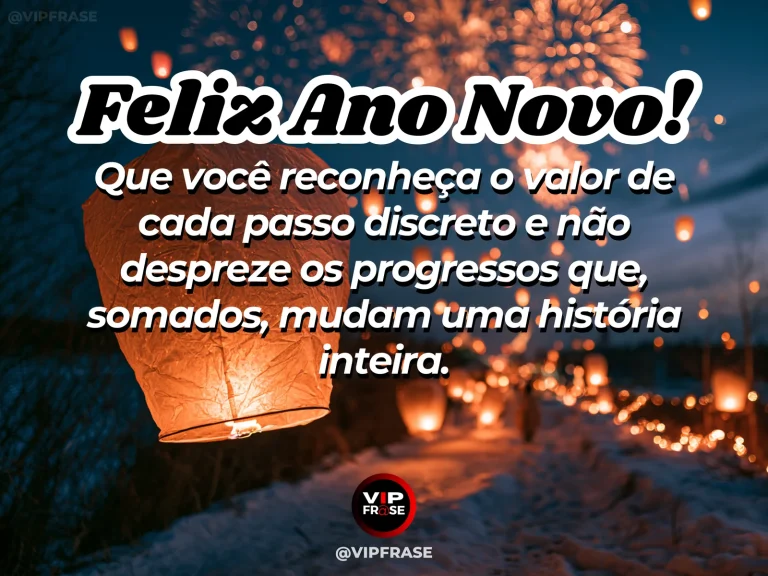 Mensagem de Ano Novo sobre confianca, com uma sequência de pequenas pedras atravessando um riacho cristalino em direção a um vale iluminado.