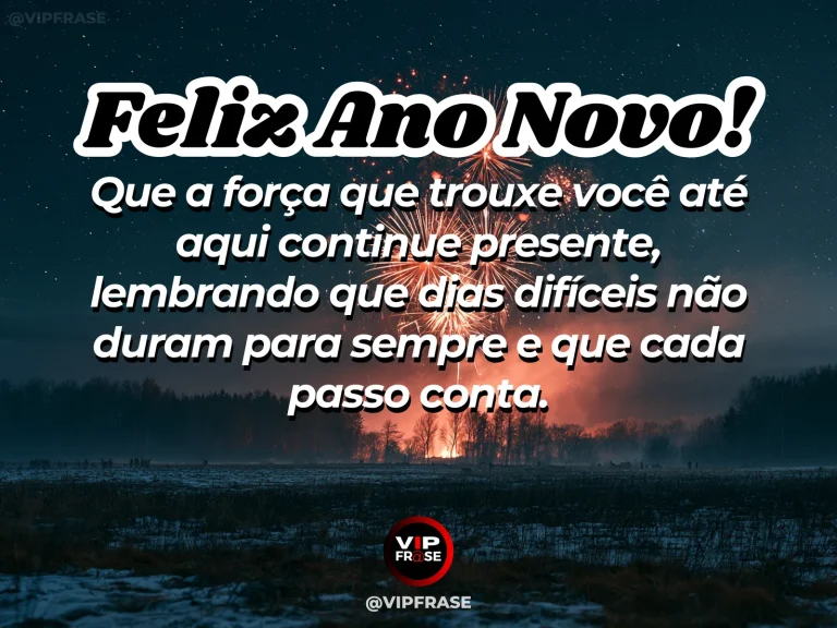 Mensagem de Ano Novo sobre forca e esperanca, com árvore resistente no alto de uma colina sob céu abrindo depois da chuva.