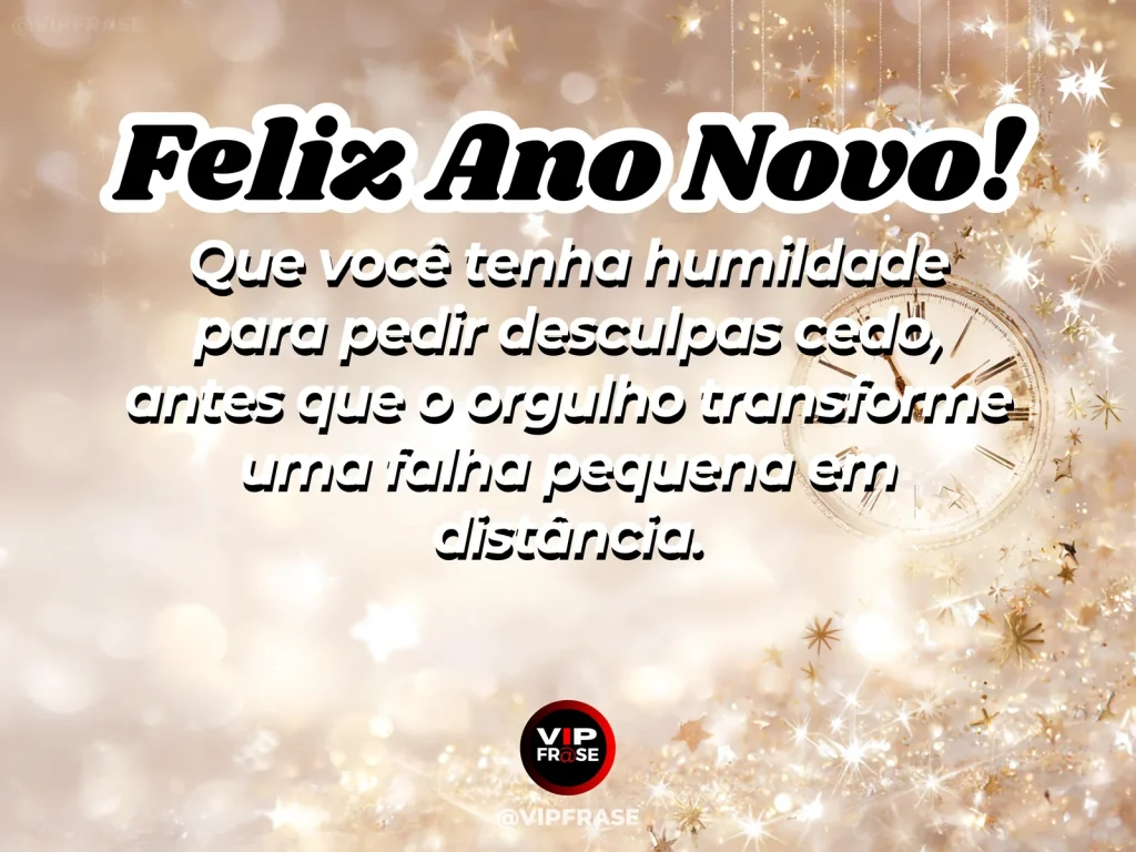 Frase de Ano Novo sobre pedir desculpas, com duas xícaras em mesa acolhedora.