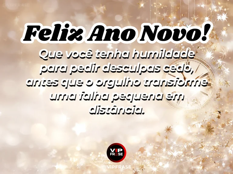 Frase de Ano Novo sobre pedir desculpas, com duas xícaras em mesa acolhedora.