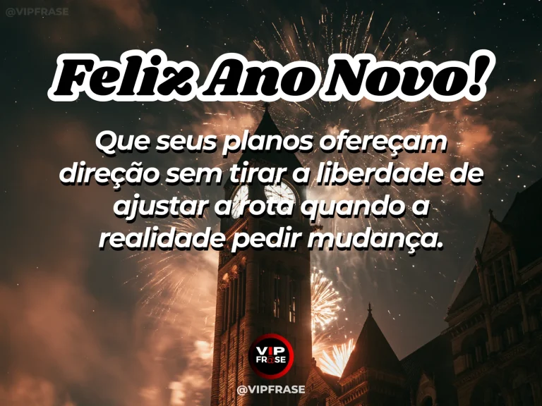 Frase de Ano Novo sobre sabedoria, com cenário inspirador e acolhedor.