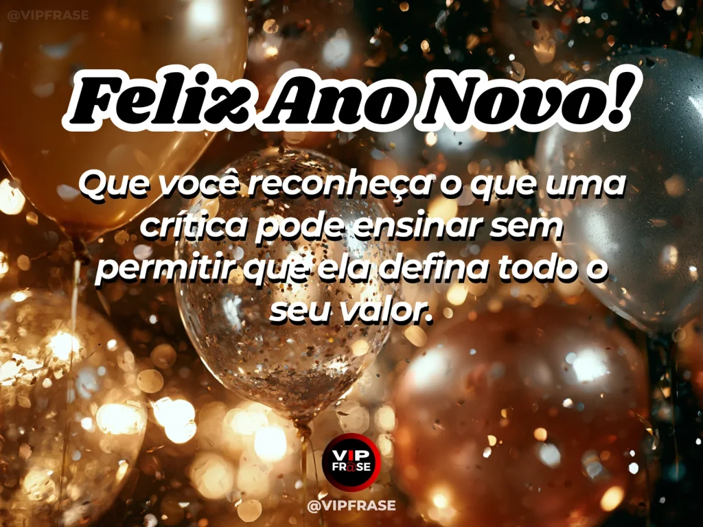 Frase de Ano Novo sobre estudo, autoestima, com cenário inspirador e acolhedor.