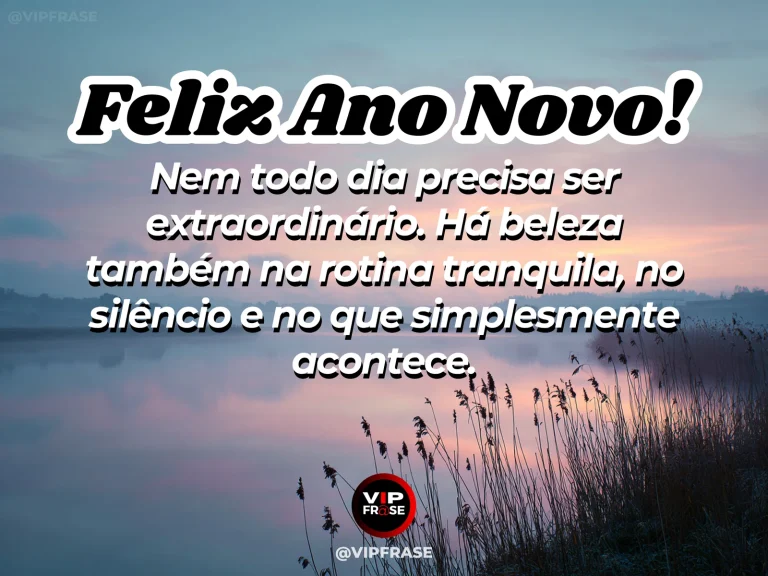 Frase de Ano Novo sobre vida, paz, em cena serena com janela com cortina leve, luz serena e ambiente silencioso.