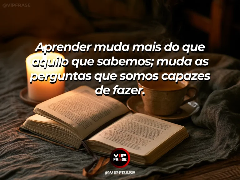 Frase reflexiva sobre estudo, sabedoria com biblioteca contemporânea iluminada pelo sol com plantas e grandes janelas.