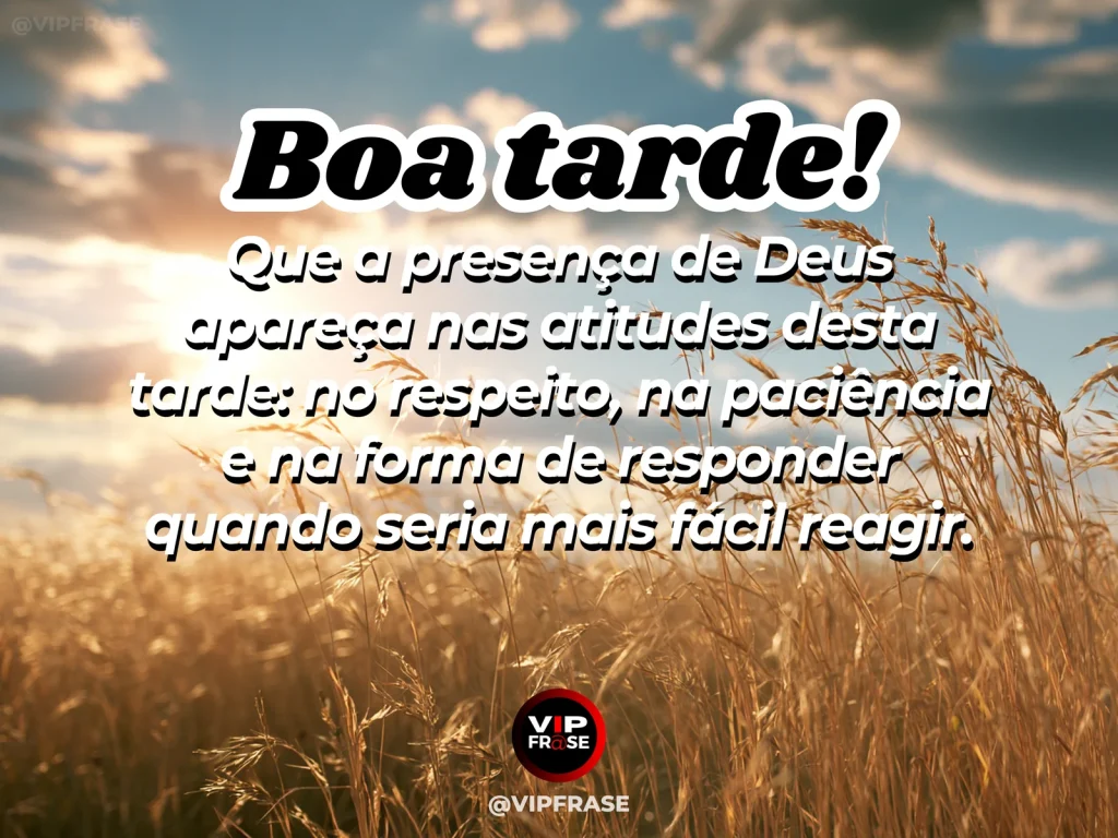 Mensagem de boa tarde com Deus sobre fé nas atitudes, com mãos oferecendo ajuda à luz do fim da tarde.