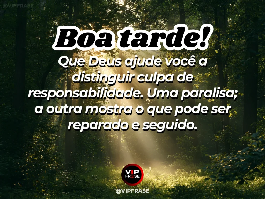 Frase de boa tarde com Deus sobre sabedoria, com caminho entre luz e sombra ao entardecer