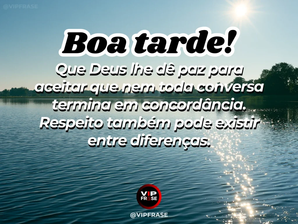 Frase de boa tarde com Deus sobre paz e respeito, com duas poltronas em ambiente sereno