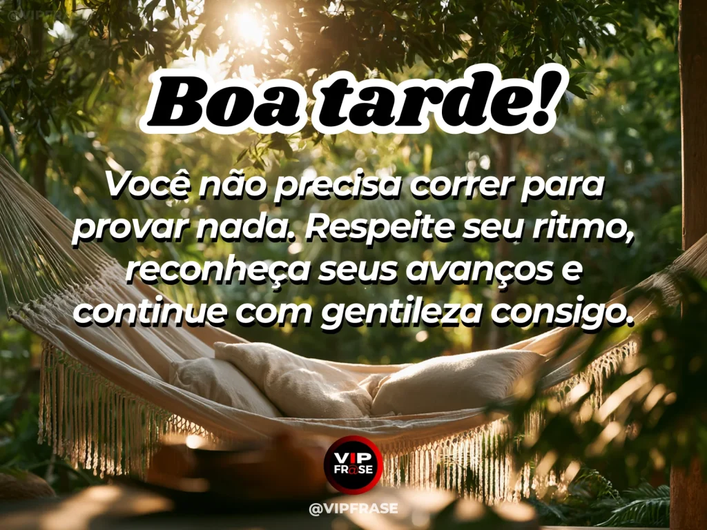 Mensagem de boa tarde sobre autoestima, com atmosfera leve e inspiradora de autocuidado.