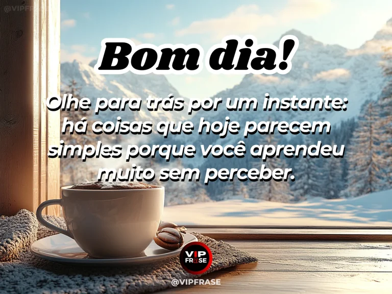 mensagem de bom dia sobre sabedoria, com livros, caderno e luz clara de manhã