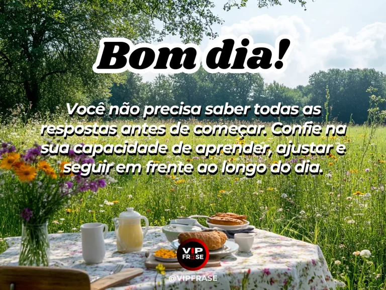 Mensagem de bom dia sobre autoestima, com trilha aberta em direção ao amanhecer.