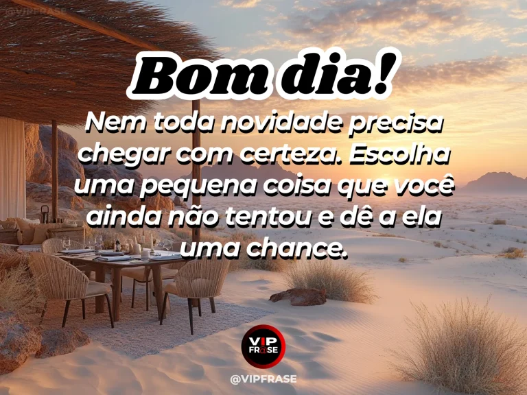 mensagem de bom dia sobre coragem, com amanhecer inspirador e sensação de novo começo