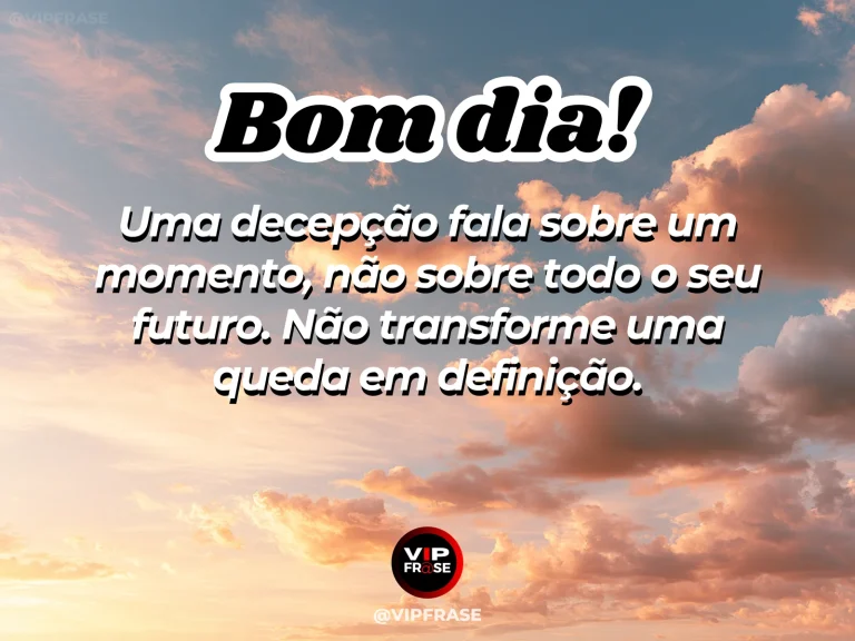 Frase de bom dia sobre decepcao, com um caminho molhado com o céu se abrindo após a chuva.