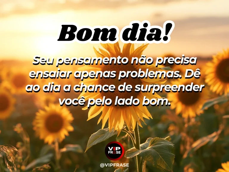 Frase de bom dia sobre otimismo, com uma janela aberta para um amanhecer claro e luminoso.