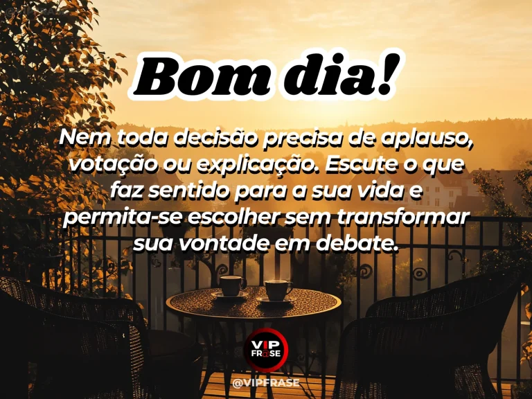 Mensagem de bom dia sobre autoestima, com caminho bifurcado ao nascer do sol.