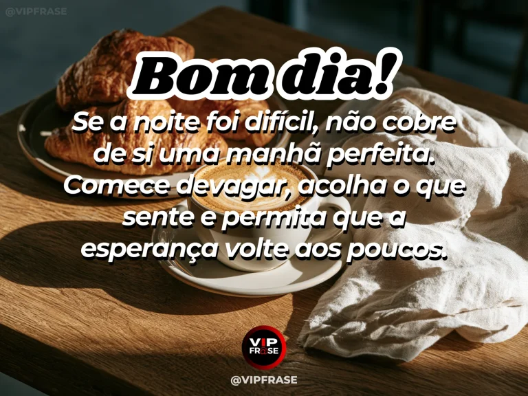 Mensagem de bom dia sobre esperança e conforto, com luz surgindo após a chuva.