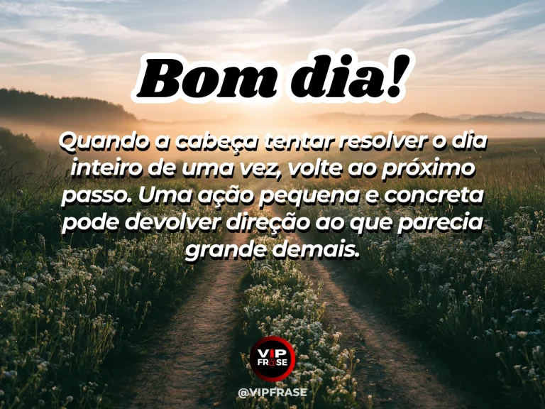 Mensagem de bom dia sobre paz, coragem, com escada minimalista com os próximos degraus iluminados.