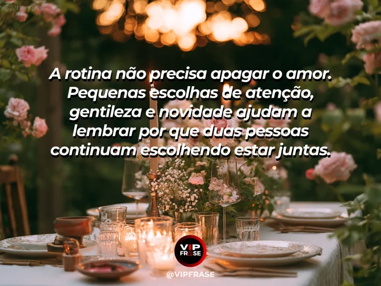 Mensagem sobre manter o amor vivo com jantar simples preparado para dois.