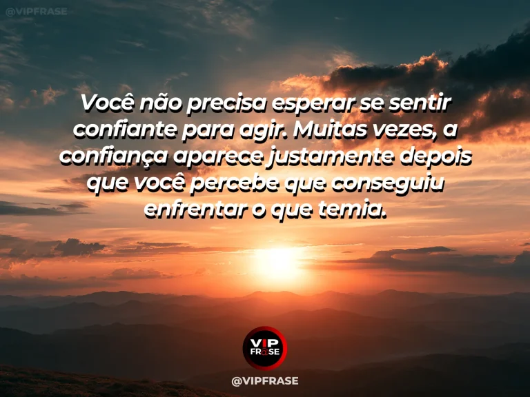 Mensagem motivacional sobre confianca com estrada adiante