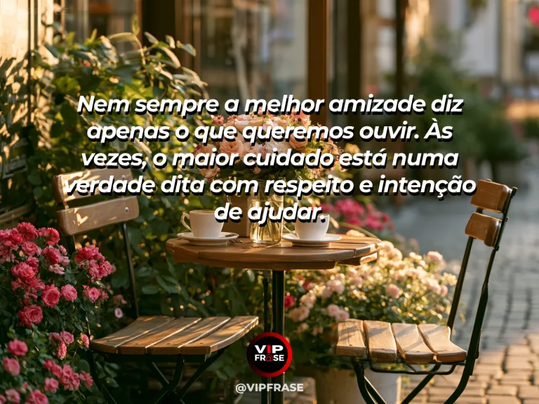 Mensagem sobre amizade em cena de two friends talking seriously during a slow walk in a botanical garden.
