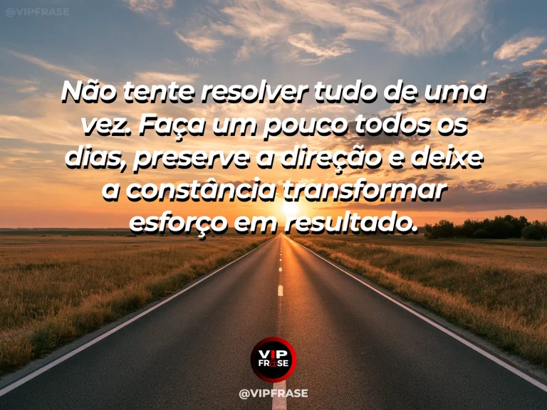 Mensagem motivacional sobre consistência com pedras equilibradas em sequência crescente