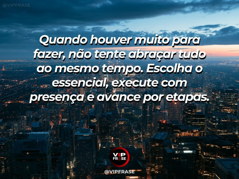 Arte motivacional sobre trabalho, profissional diante de quadro organizado por prioridades, com foco sereno em uma única etapa.