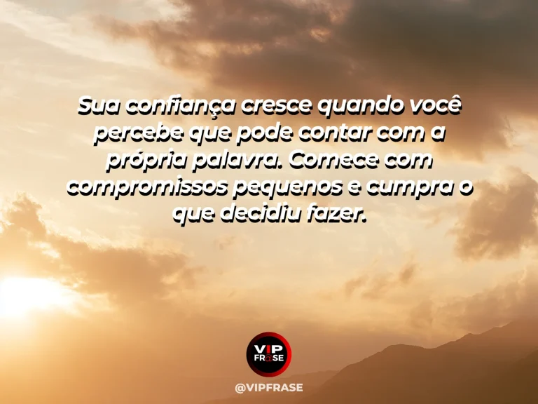 Mensagem motivacional sobre confianca com luz suave em cenário acolhedor