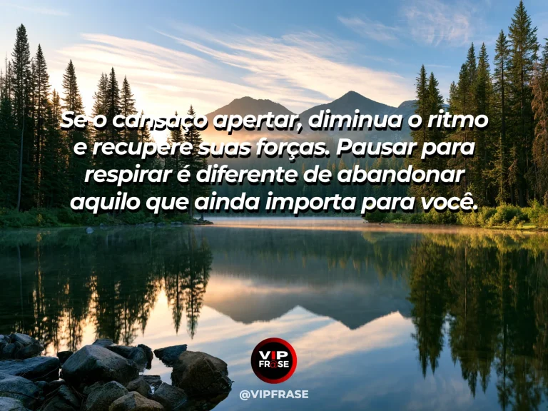 Mensagem motivacional sobre forca com trilha em paisagem ampla