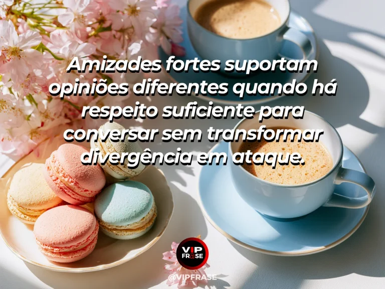 Arte sobre amizade: dois amigos conversando com expressões diferentes, mas postura respeitosa e tranquila.