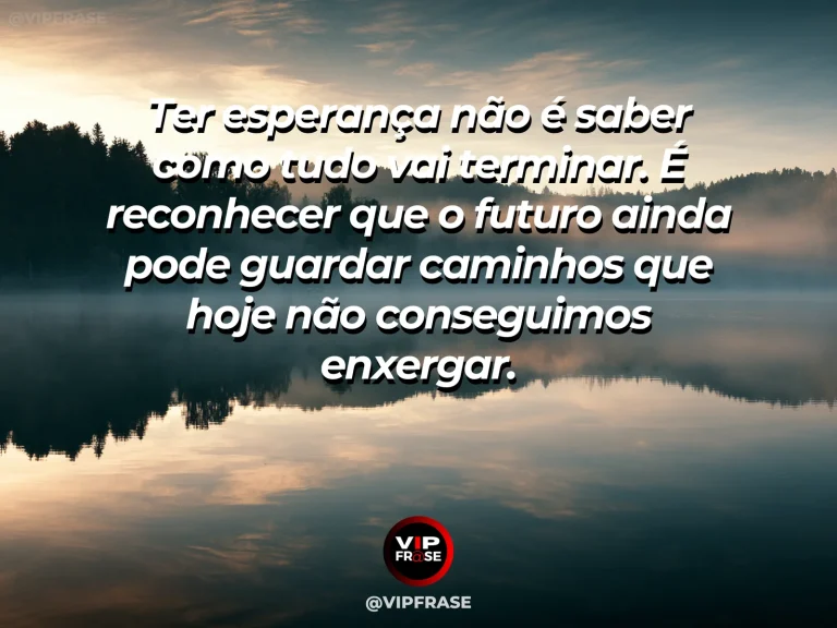 Mensagem reflexiva sobre esperança diante do desconhecido, com horizonte luminoso depois da chuva sobre o campo.