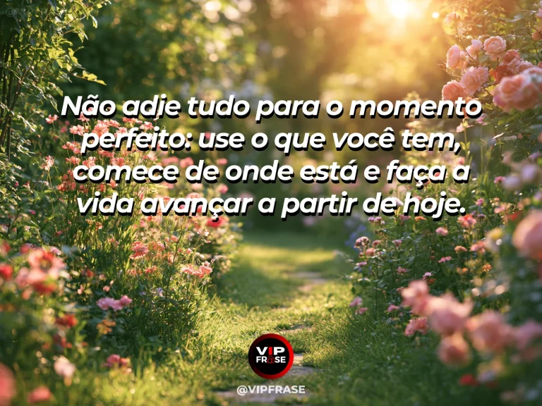 Frase motivacional sobre vida com porta aberta para um caminho iluminado.