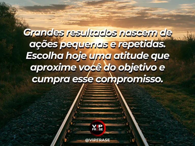 Mensagem motivacional sobre sucesso com degraus de pedra subindo por um jardim