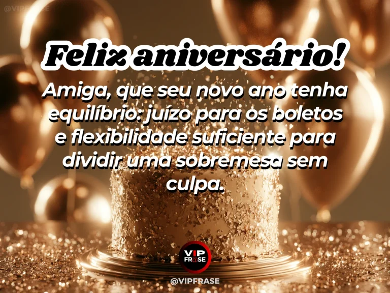 Mensagem engraçada de aniversário para amiga, com amigas dividindo uma sobremesa em um café