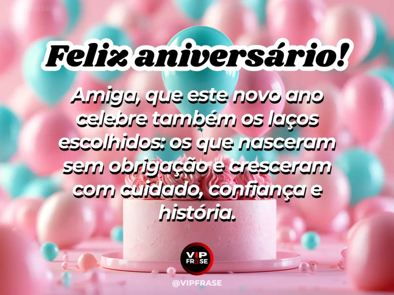 Feliz aniversário para amiga com um abraço sincero em uma celebração elegante e delicada.