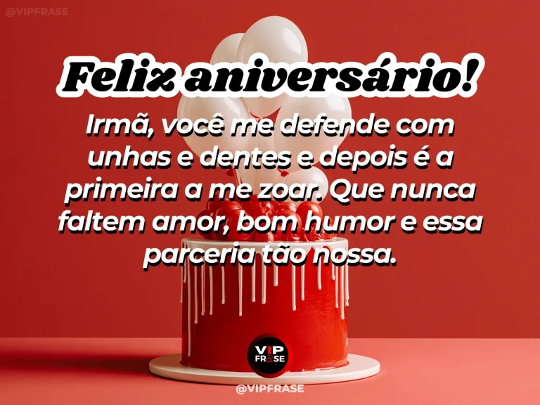 Mensagem divertida de aniversário para irmã, com duas irmãs rindo juntas em uma festa intimista.