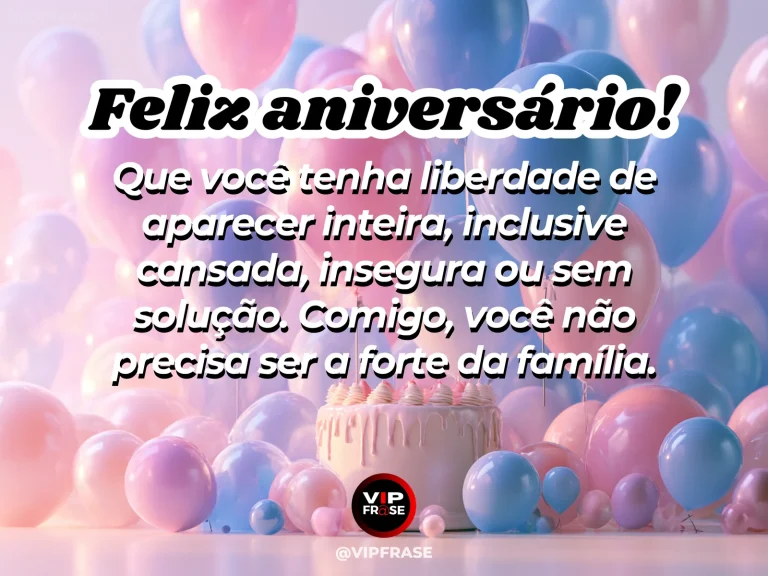 Mensagem de aniversário para irmã sobre acolhimento, com manta, luz quente e pequeno bolo em uma sala aconchegante.