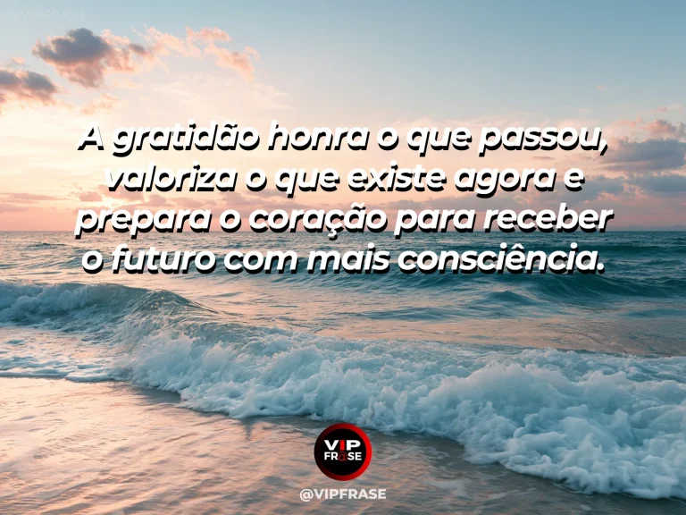 Mensagem de gratidão sobre passado presente e futuro, com caminho contínuo atravessando paisagem desde sombra suave até horizonte iluminado