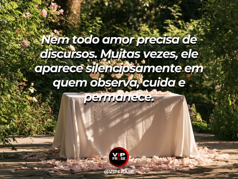 Mensagem de amor com cena romântica e acolhedora, sobre mensagem de amor sobre cuidado silencioso e constância afetiva.