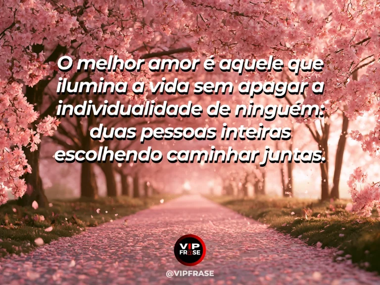 Mensagem de amor com cena romântica e acolhedora, sobre mensagem de amor sobre parceria, luz recíproca e individualidade preservada.