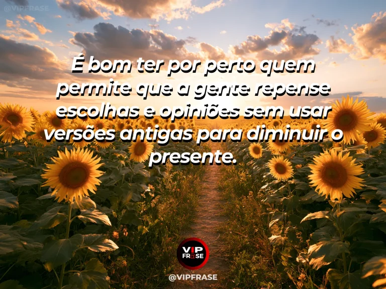 Mensagem sobre amizade, com cena de dois amigos conversando durante uma caminhada em ambiente aberto, sensação de liberdade para mudar.