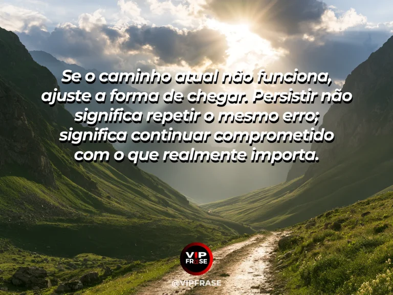 Mensagem motivacional sobre sucesso com caminho iluminado