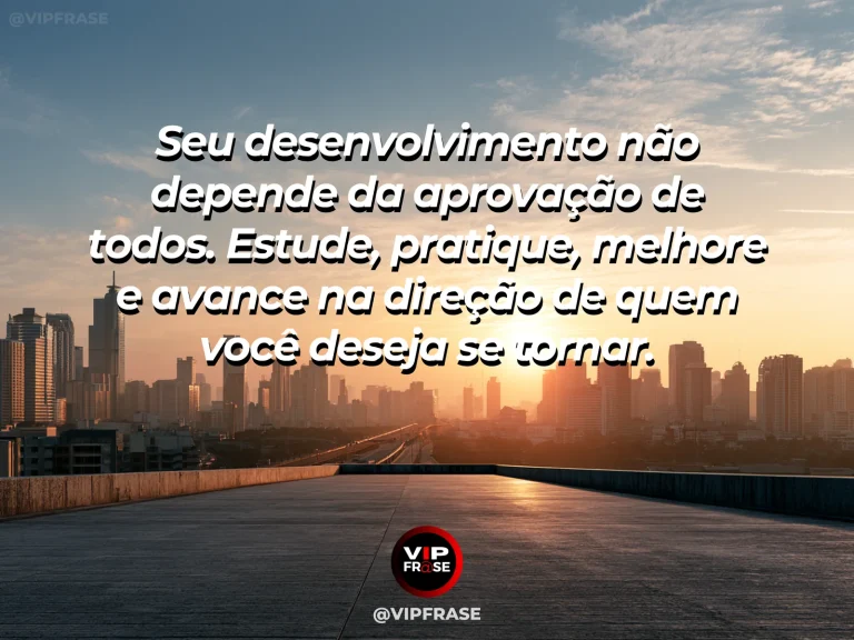 Mensagem motivacional sobre crescimento pessoal com mesa de estudo iluminada
