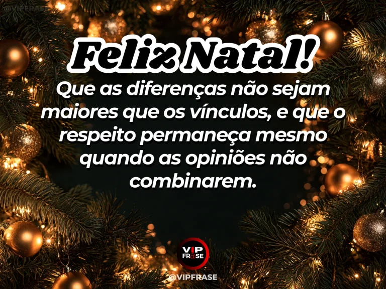 Mensagem de Natal sobre sabedoria e paz, com duas cadeiras diferentes lado a lado diante da mesma árvore de Natal, composição harmoniosa apesar dos contrastes.