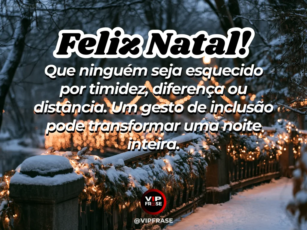 Mensagem de Natal sobre carinho, com mesa natalina com um lugar extra claramente preparado, luz quente e atmosfera de acolhimento e pertencimento.
