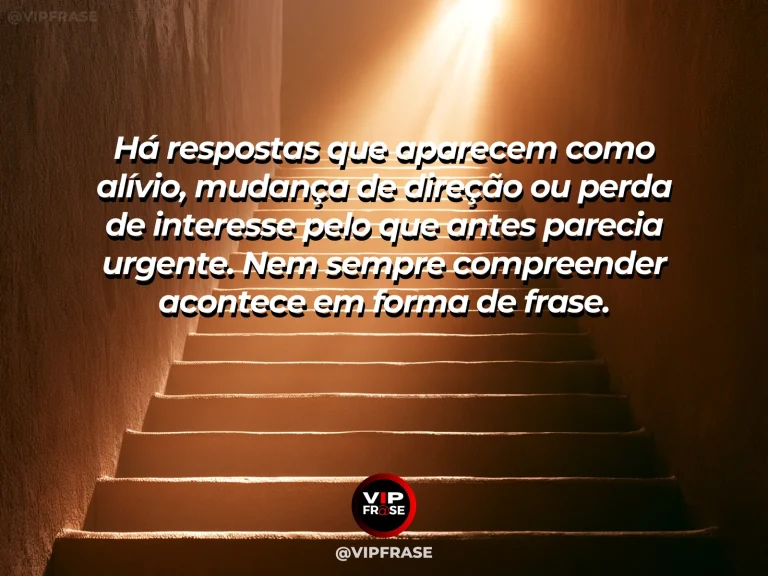 Mensagem reflexiva sobre compreensão além das palavras, com encruzilhada clara em paisagem verde com flores.