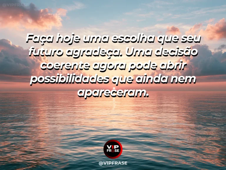 Frase motivacional sobre esperança, com um nascer do sol refletido em lago calmo com um pequeno caminho seguindo adiante.