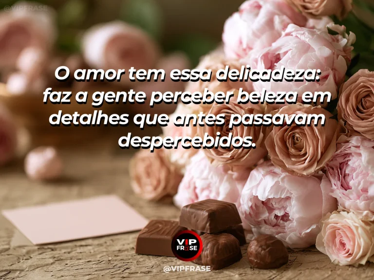 Frase sobre amor, com pétalas com gotas de orvalho.