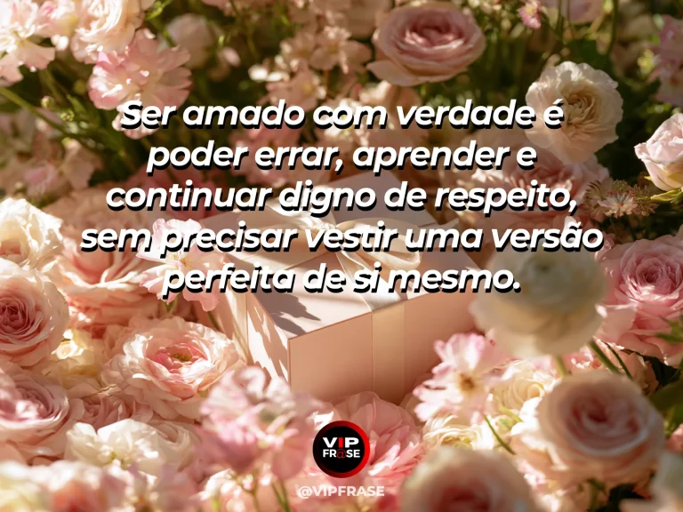 Frase de amor sobre acolhimento e respeito, com fundo suave e delicado.
