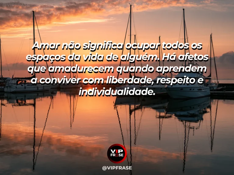 Mensagem reflexiva sobre amor, liberdade e respeito, com duas árvores floridas com espaço entre elas em jardim luminoso.