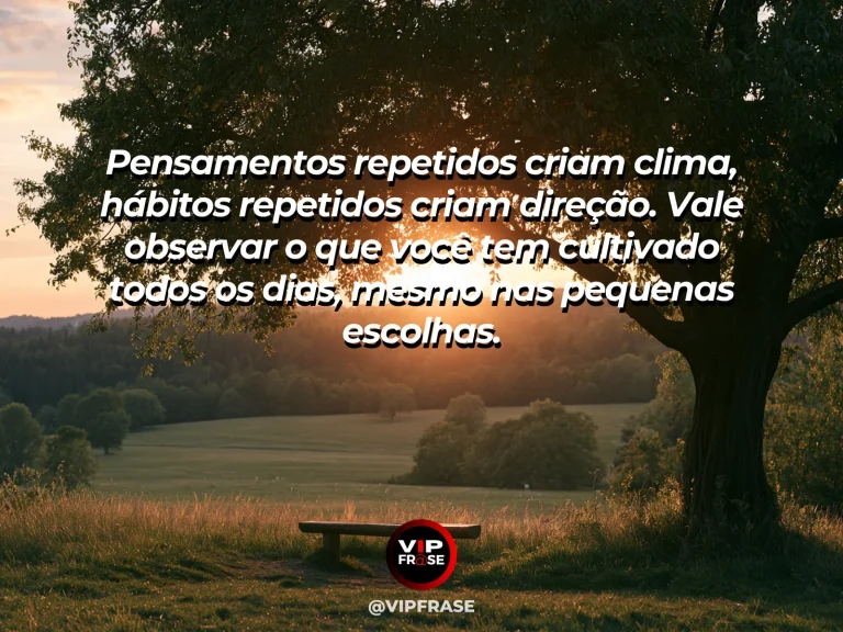 Mensagem de reflexão sobre sabedoria e vida, com mãos cuidando de uma horta abundante e colorida sob sol da manhã, simbolizando cultivo interior e escolhas diárias.